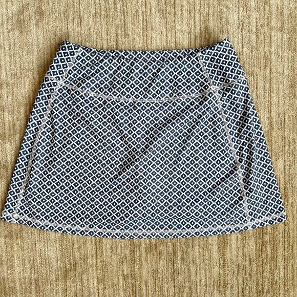 Vineyard Vines Performance Blue White Athletic Tennis Skort Skirt Medium - Picture 1 of 7